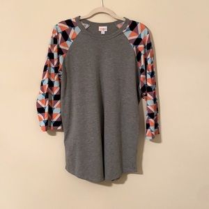 LuLaRoe 3/4 length shirt